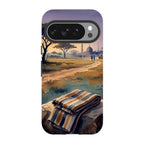 Aso-Oke Accent in the Landscape by Tobi Akinyemi — Pixel 10 Pro Tough Case — Finnaij