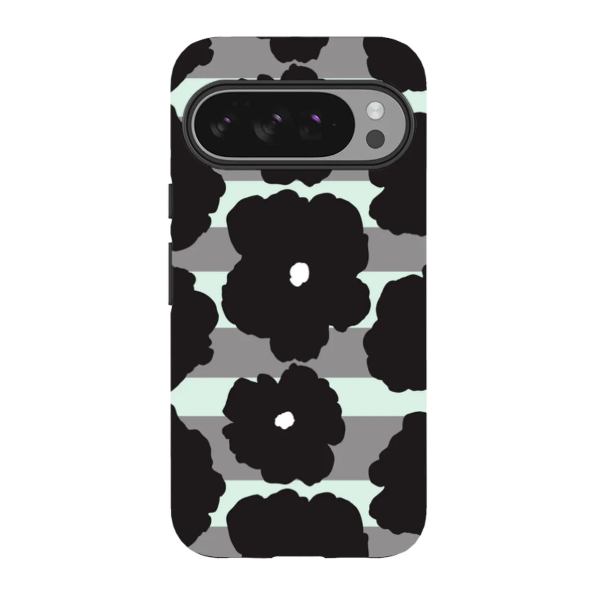 Bold Floral Black — Pixel 10 Pro XL Tough Case — Finnaij