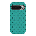 Monogram Teal — Pixel 10 Pro XL Tough Case — Finnaij