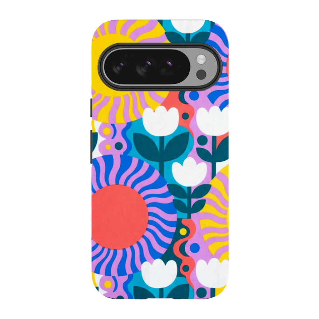 Midnight Sun Mod Bloom by Salla Niemi — Pixel 10 Pro XL Tough Case — Finnaij