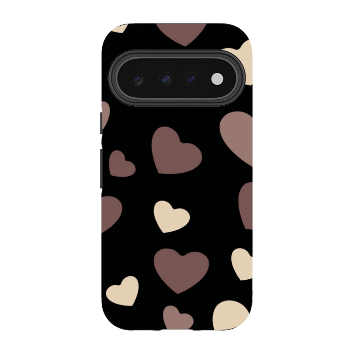 White & Black Hearts — Pixel 11 Tough Case — Finnaij