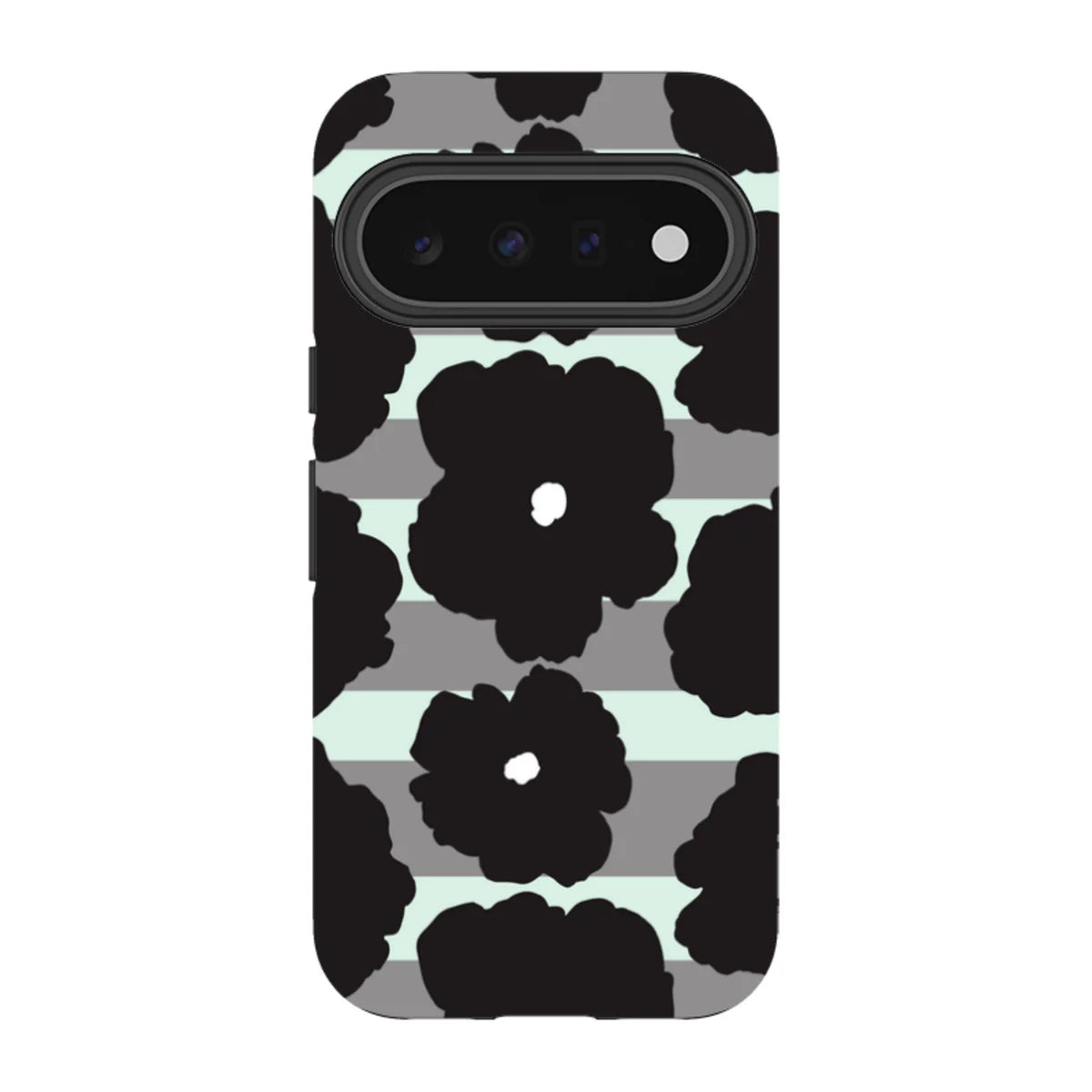 Bold Floral Black — Pixel 11 Tough Case — Finnaij