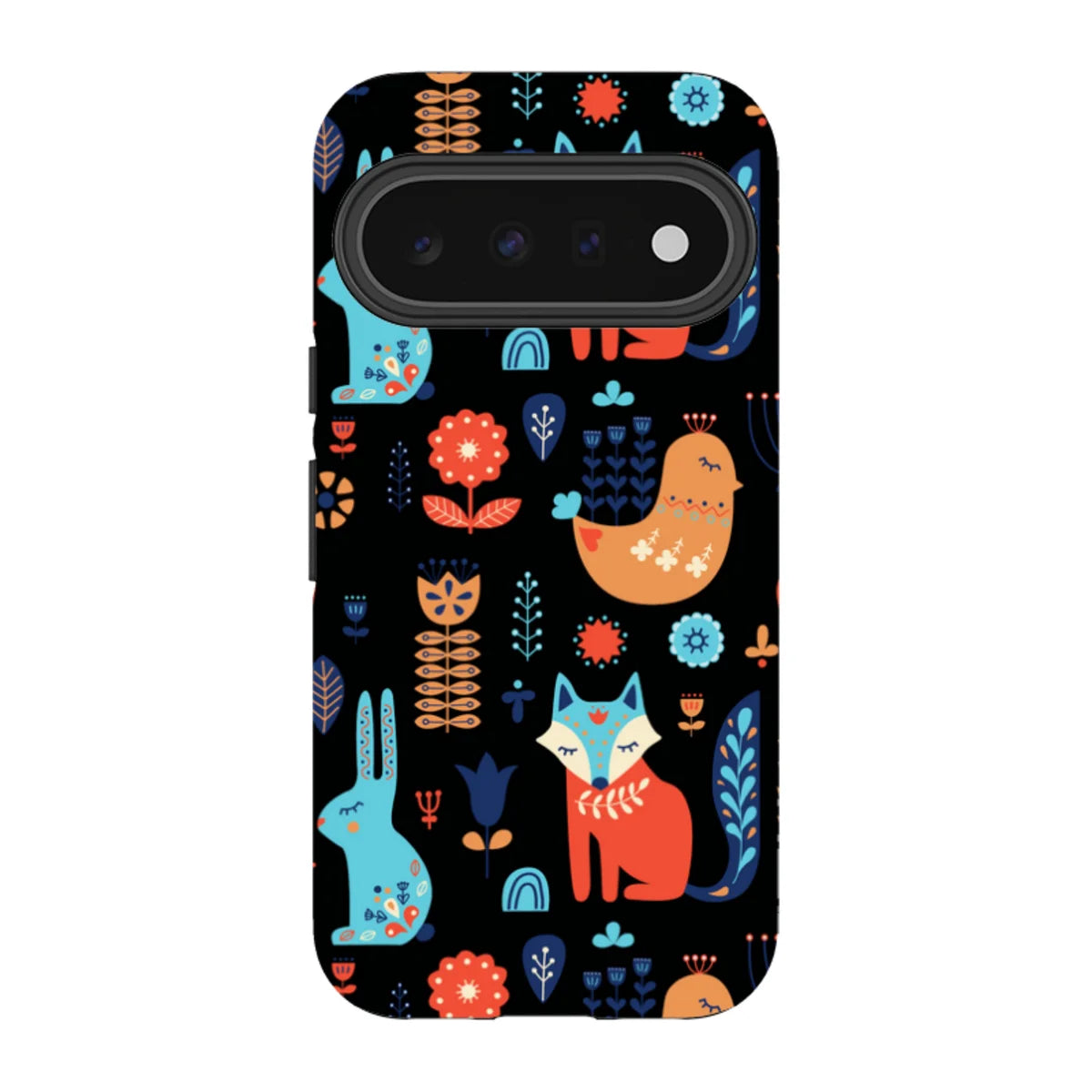 Nordic Ornament Black — Pixel 11 Tough Case — Finnaij