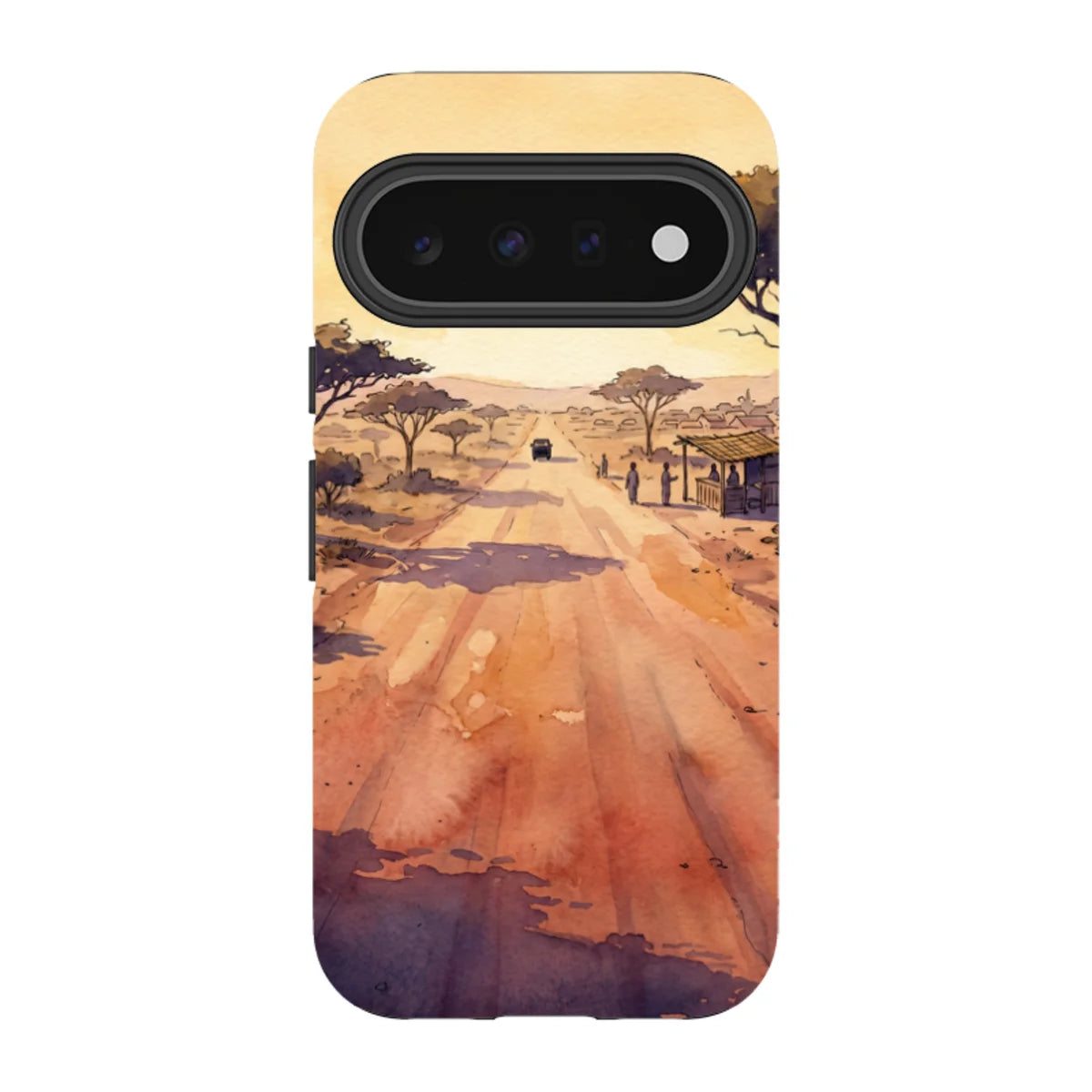 Laterite Road Golden Hour by Tobi Akinyemi — Pixel 11 Tough Case — Finnaij