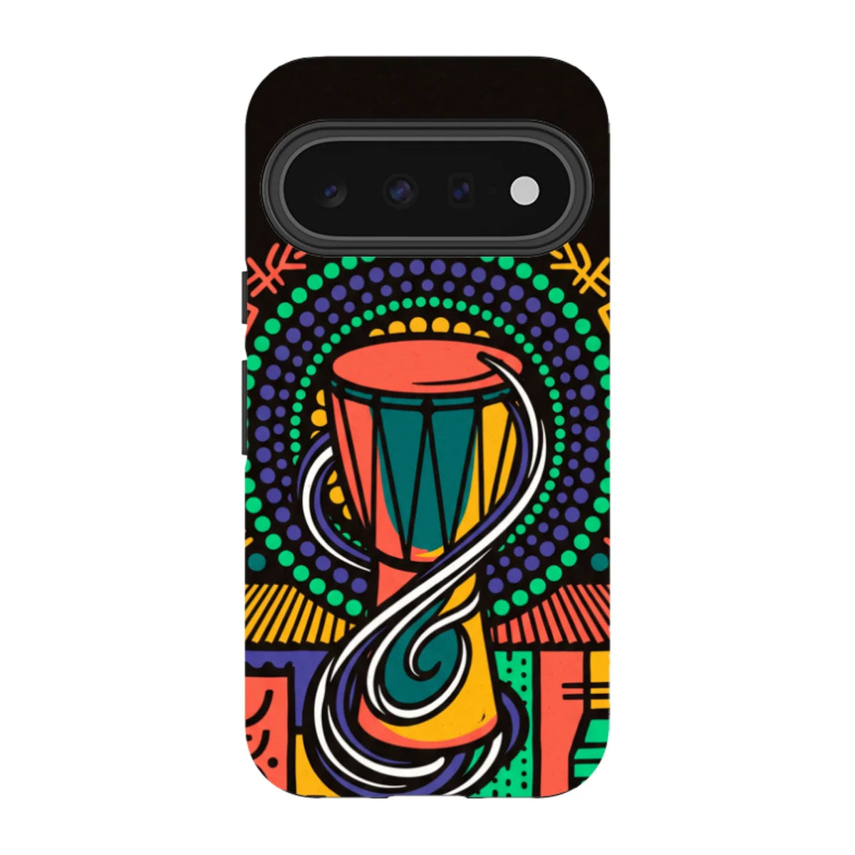 Talking Drum Halo by Ada Okoye — Pixel 11 Tough Case — Finnaij