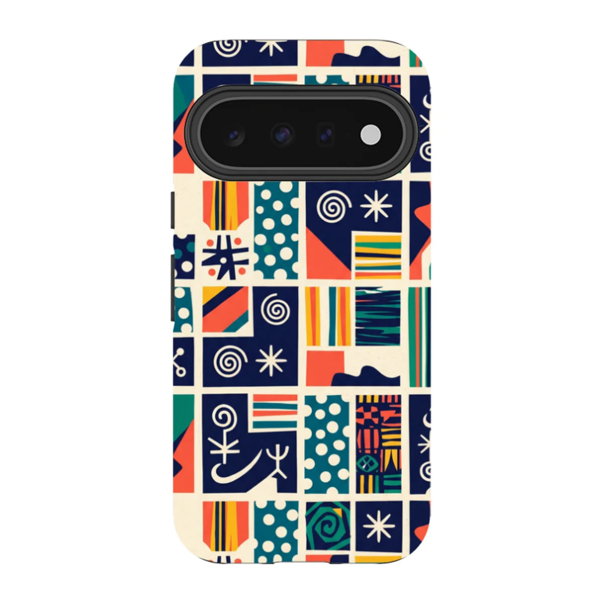 Coastal Indigo Tiles by Ada Okoye — Pixel 11 Tough Case — Finnaij