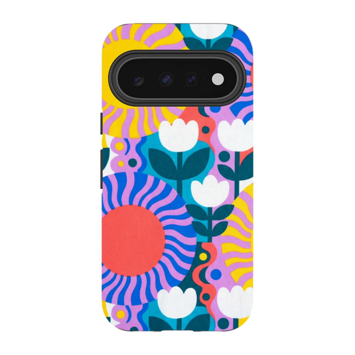 Midnight Sun Mod Bloom by Salla Niemi — Pixel 11 Tough Case — Finnaij