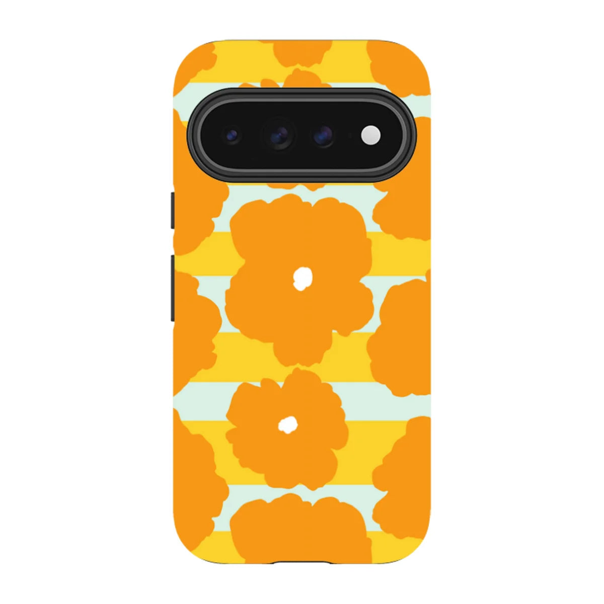 Bold Floral Orange — Pixel 11 Pro Tough Case — Finnaij