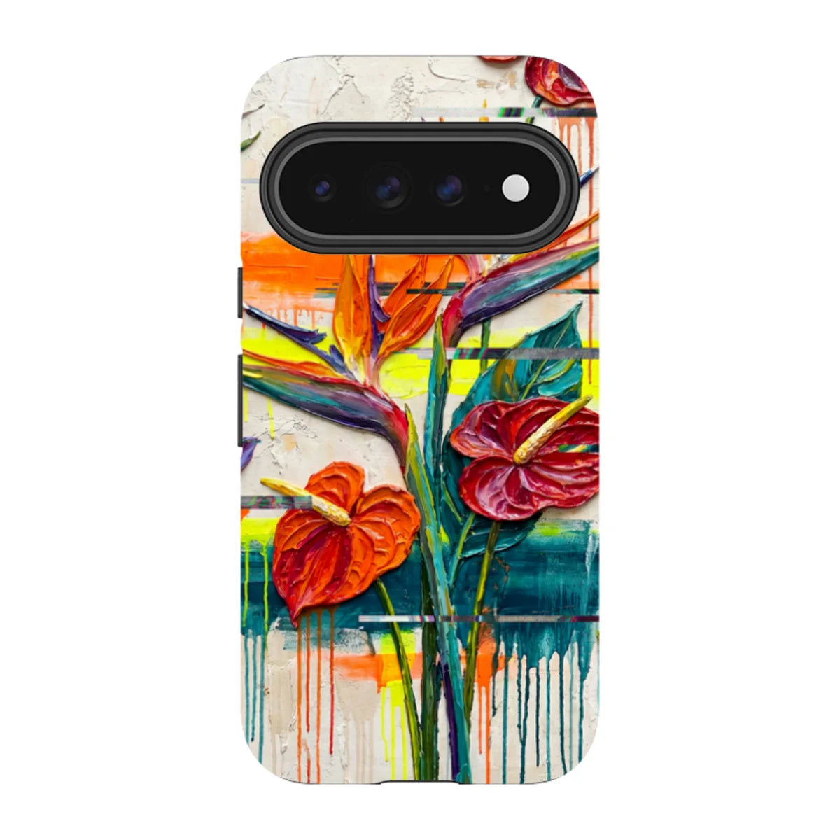 Tropical Flowers by Frida Lövström — Pixel 11 Pro Tough Case — Finnaij