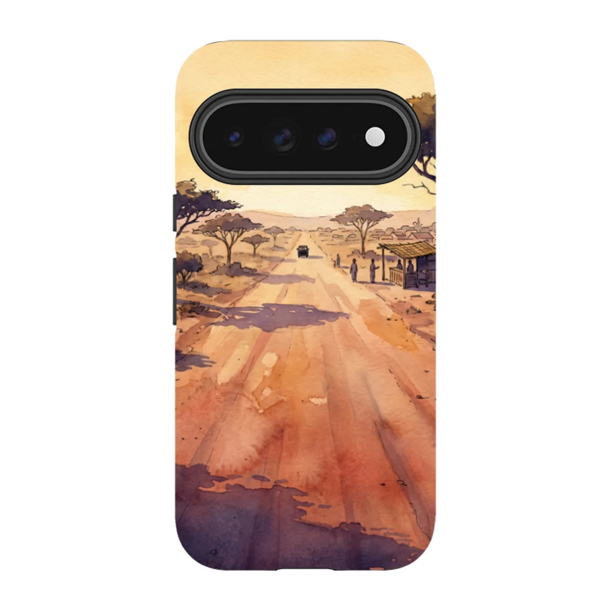 Laterite Road Golden Hour by Tobi Akinyemi — Pixel 11 Pro Tough Case — Finnaij
