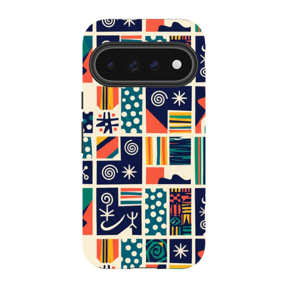 Coastal Indigo Tiles by Ada Okoye — Pixel 11 Pro Tough Case — Finnaij