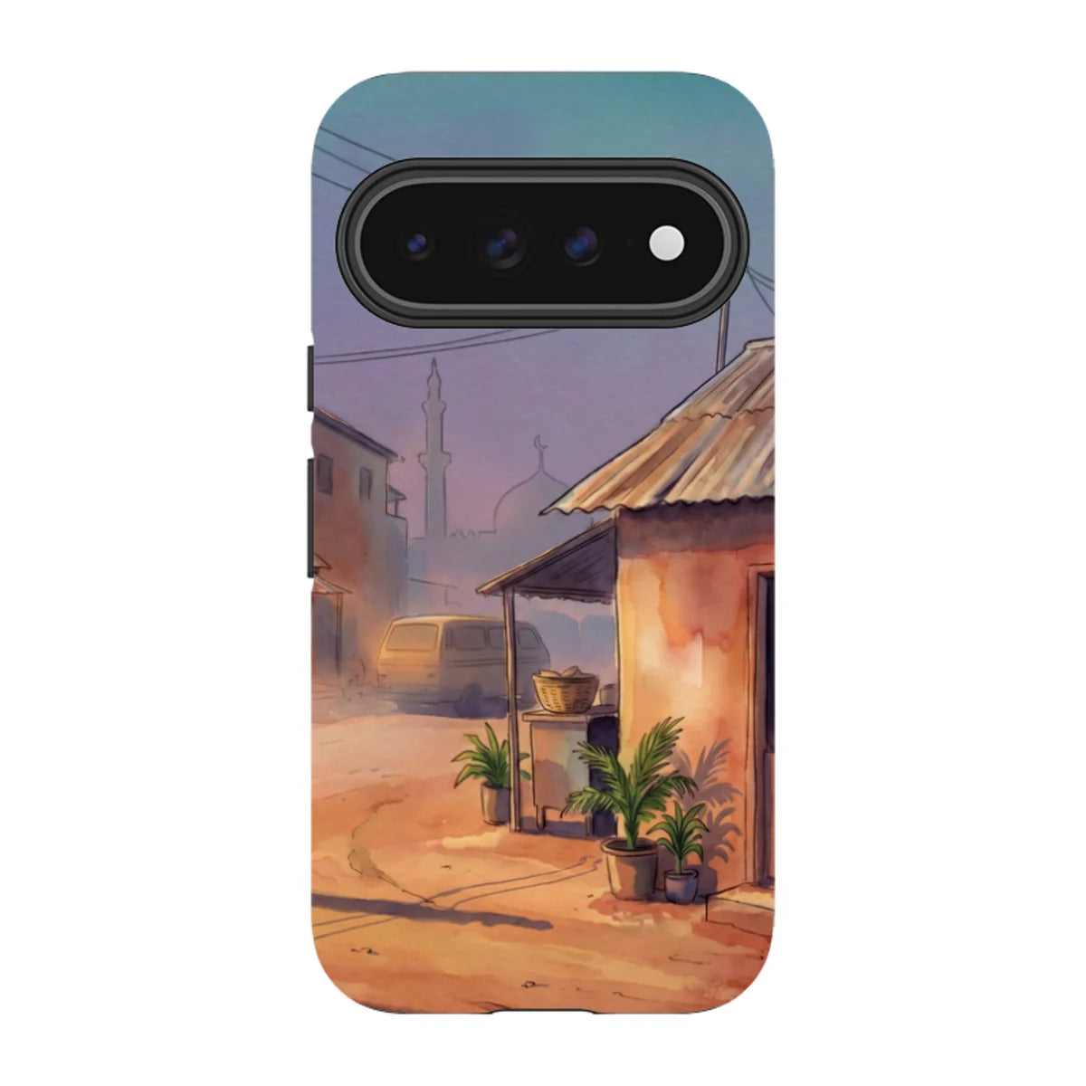 City Edge Quiet Street by Tobi Akinyemi — Pixel 11 Pro Tough Case — Finnaij