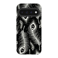 Feathers in Bloom Black — Pixel 11 Pro XL Tough Case — Finnaij