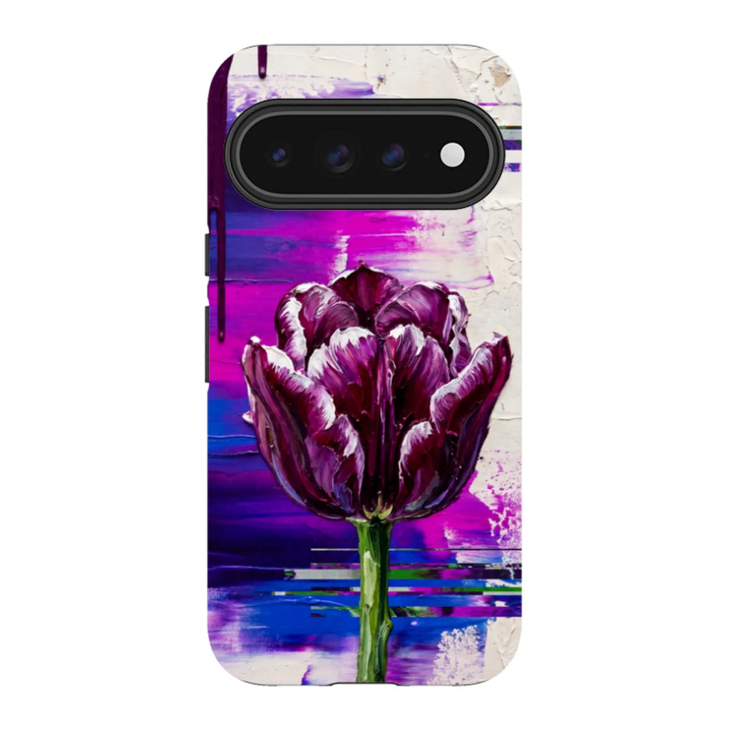 Single Dramatic Tulip by Frida Lövström — Pixel 11 Pro XL Tough Case — Finnaij