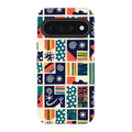 Coastal Indigo Tiles by Ada Okoye — Pixel 11 Pro XL Tough Case — Finnaij
