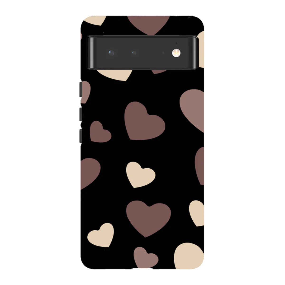 White & Black Hearts — Pixel 6 Tough Case — Finnaij