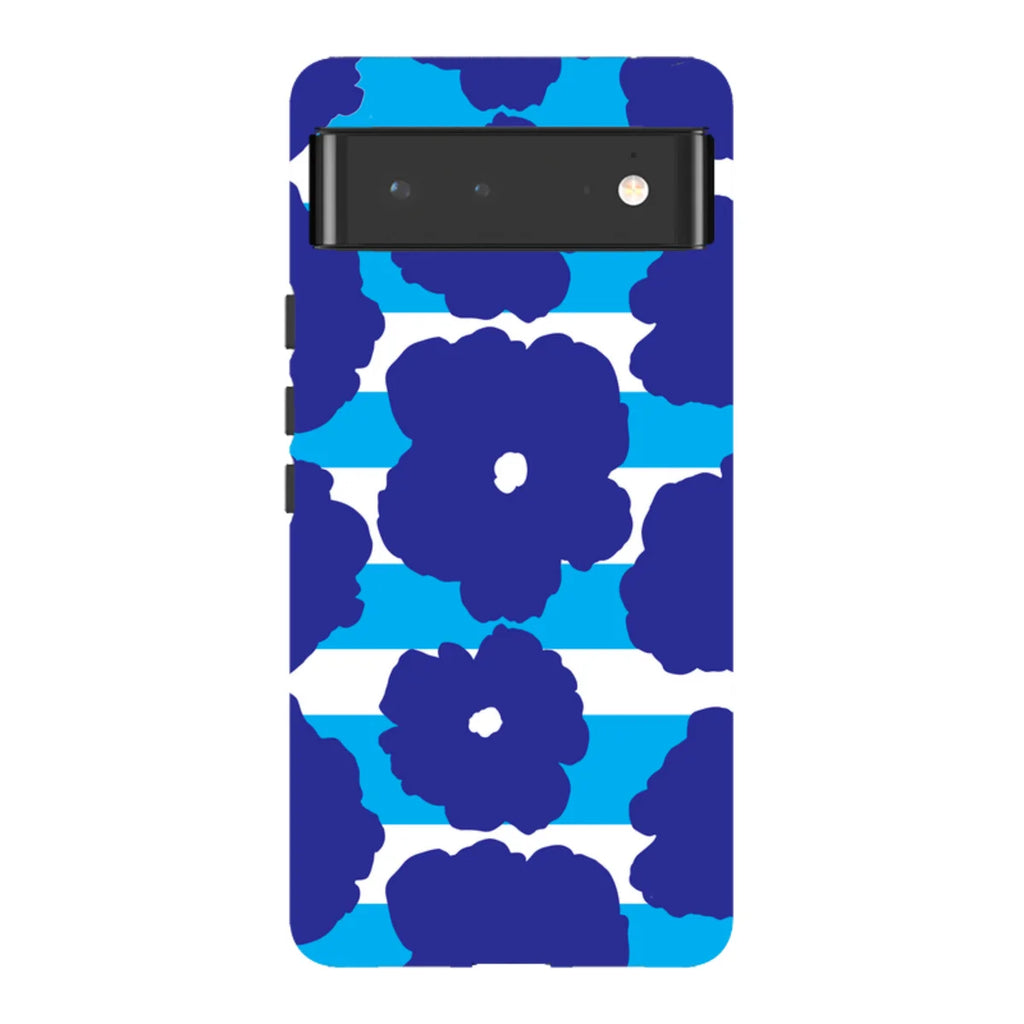 Bold Floral Blue — Pixel 6 Tough Case — Finnaij