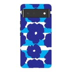 Bold Floral Blue — Pixel 6 Tough Case — Finnaij