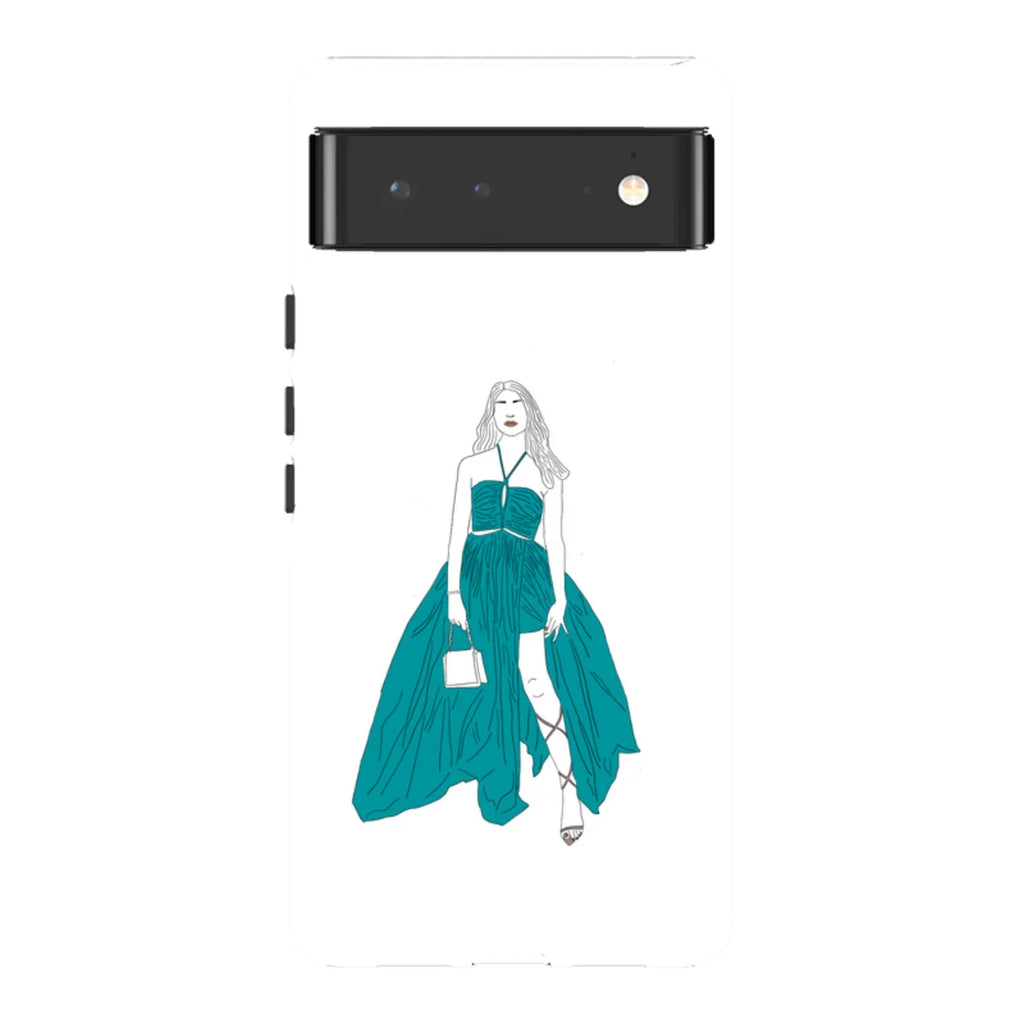 Blue Dress by Keagan Haight — Pixel 6 Tough Case — Finnaij