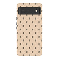 Monogram Beige Harvest — Pixel 6 Tough Case — Finnaij