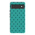 Monogram Teal — Pixel 6 Tough Case — Finnaij