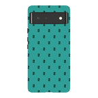 Monogram Teal — Pixel 6 Tough Case — Finnaij