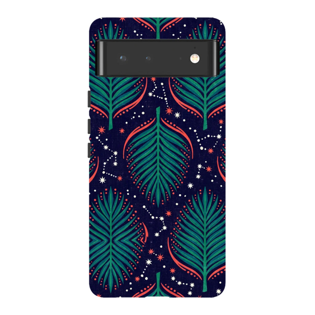 Palm Frond Constellations by Ada Okoye — Pixel 6 Tough Case — Finnaij