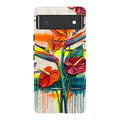 Tropical Flowers by Frida Lövström — Pixel 6 Tough Case — Finnaij