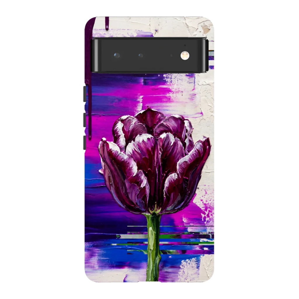 Single Dramatic Tulip by Frida Lövström — Pixel 6 Tough Case — Finnaij