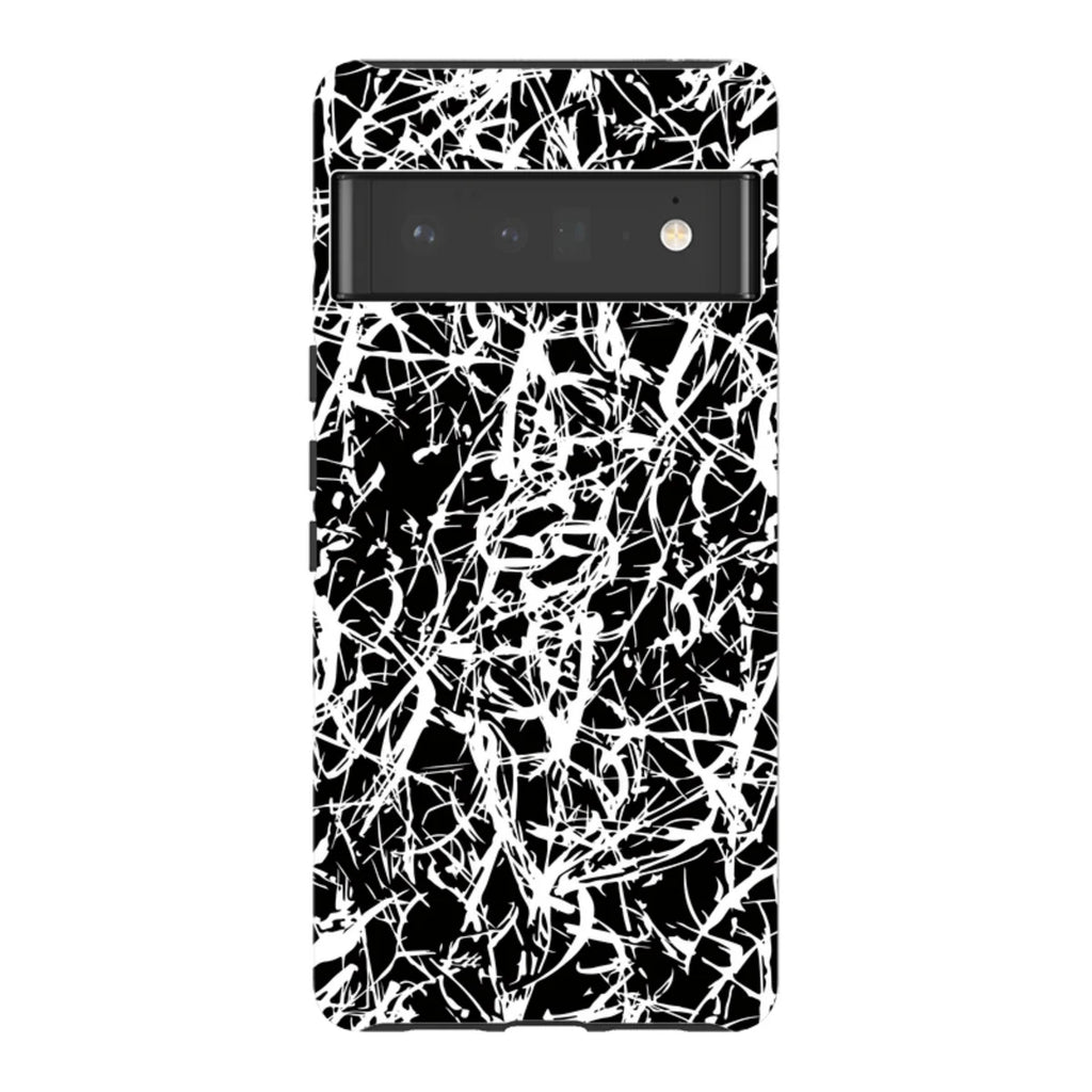 Black-White Grunge — Pixel 6 Pro Tough Case — Finnaij
