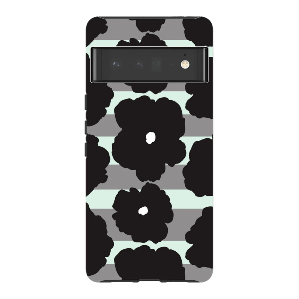 Bold Floral Black — Pixel 6 Pro Tough Case — Finnaij