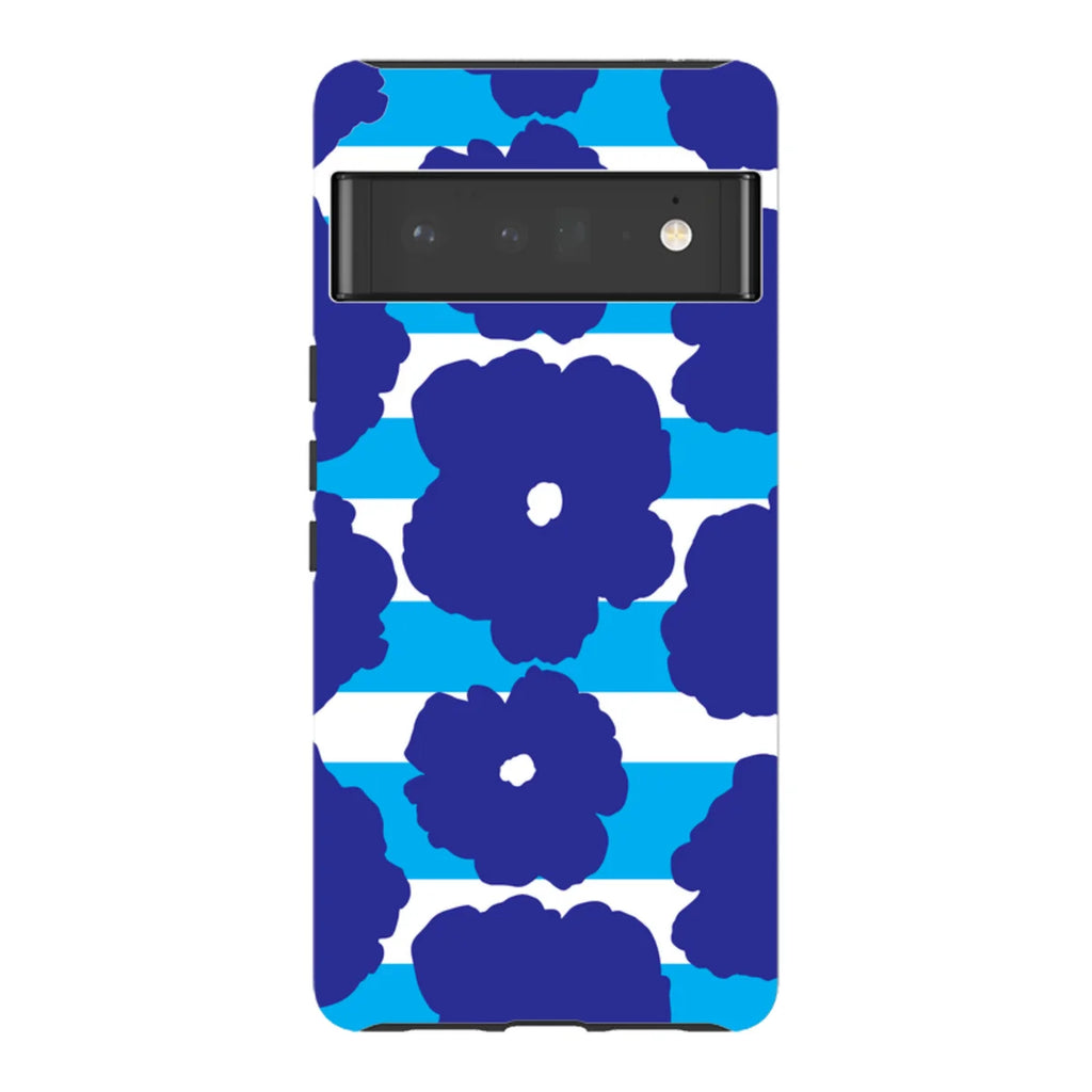 Bold Floral Blue — Pixel 6 Pro Tough Case — Finnaij