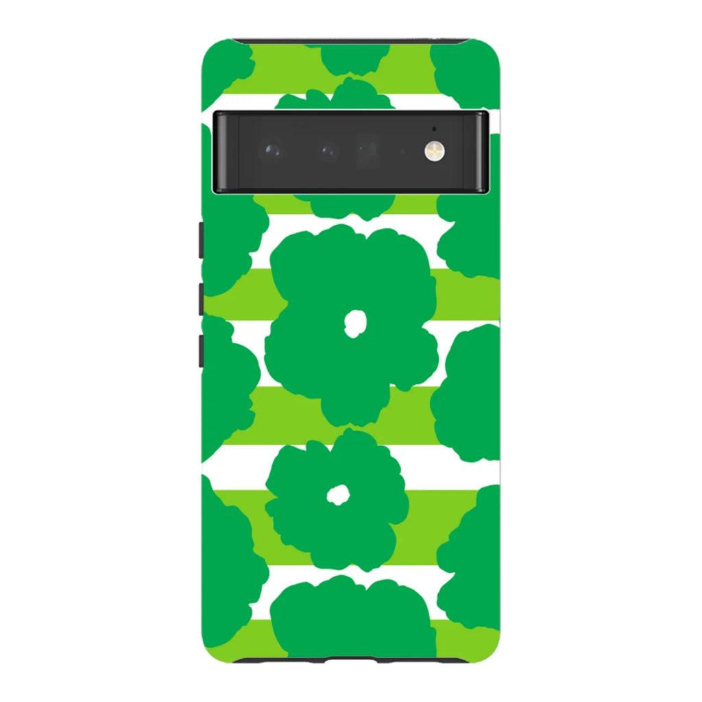 Bold Floral Green — Pixel 6 Pro Tough Case — Finnaij