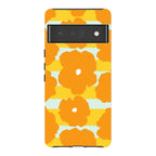 Bold Floral Orange — Pixel 6 Pro Tough Case — Finnaij