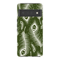 Feathers in Bloom Army Green — Pixel 6 Pro Tough Case — Finnaij