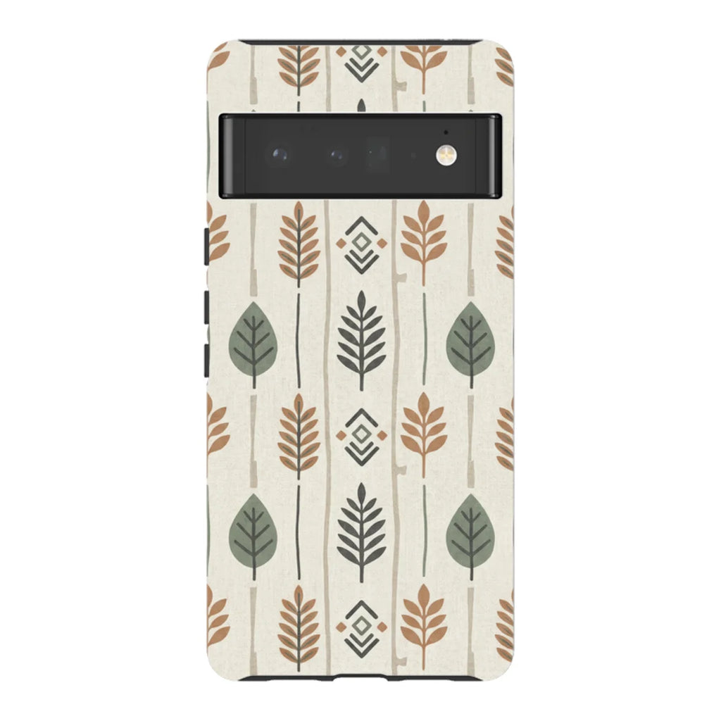 Birch and Linen Pattern by Elsi Vaarala — Pixel 6 Pro Tough Case — Finnaij