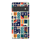 Coastal Indigo Tiles by Ada Okoye — Pixel 6 Pro Tough Case — Finnaij