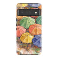 Market Umbrellas from Above by Tobi Akinyemi — Pixel 6 Pro Tough Case — Finnaij
