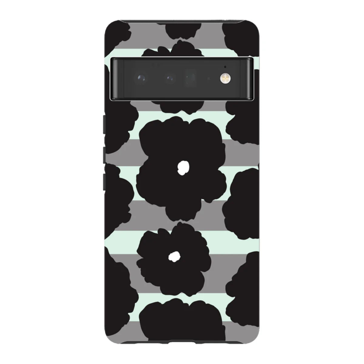 Bold Floral Black — Pixel 6 Pro Tough Case — Finnaij