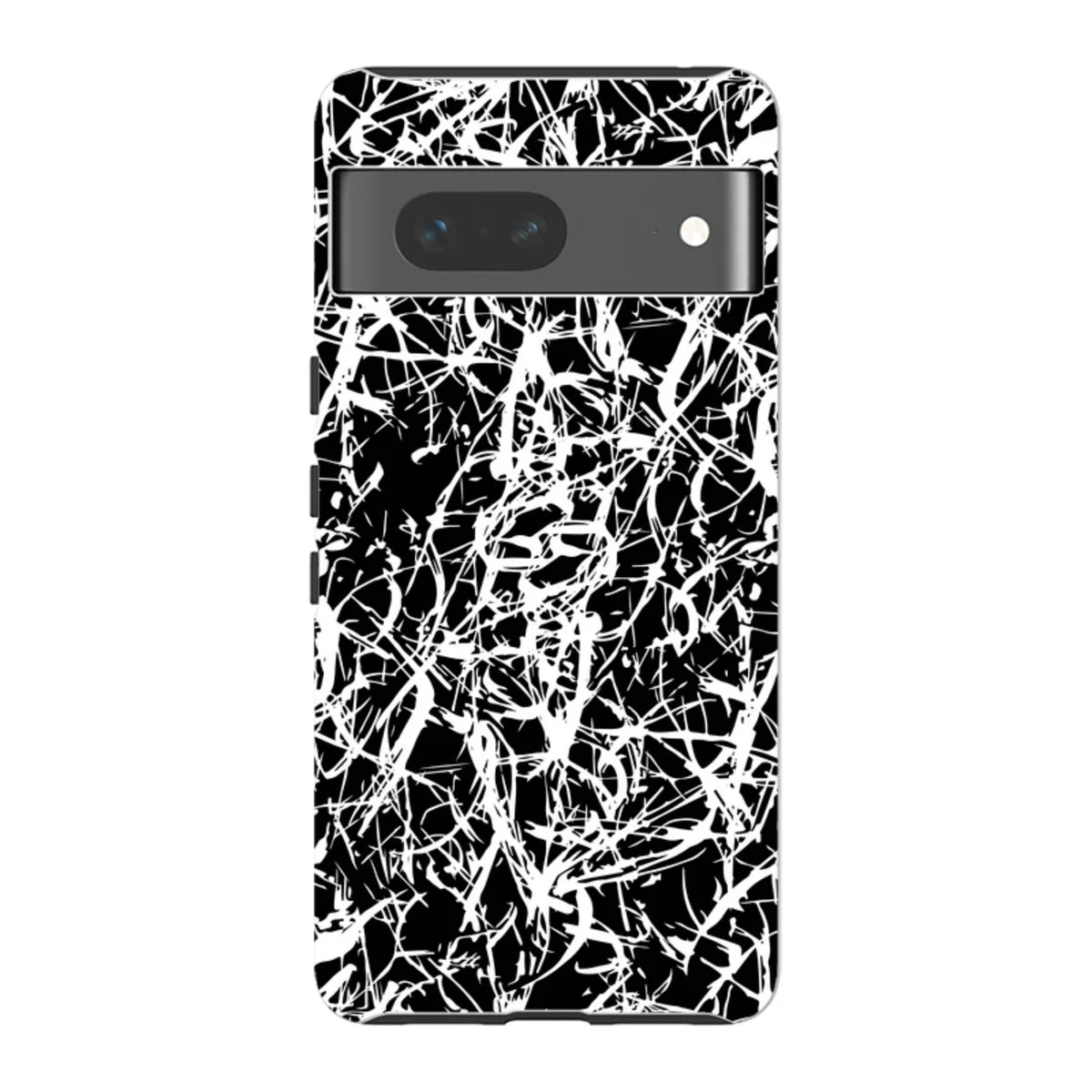 Black-White Grunge — Pixel 7 Tough Case — Finnaij