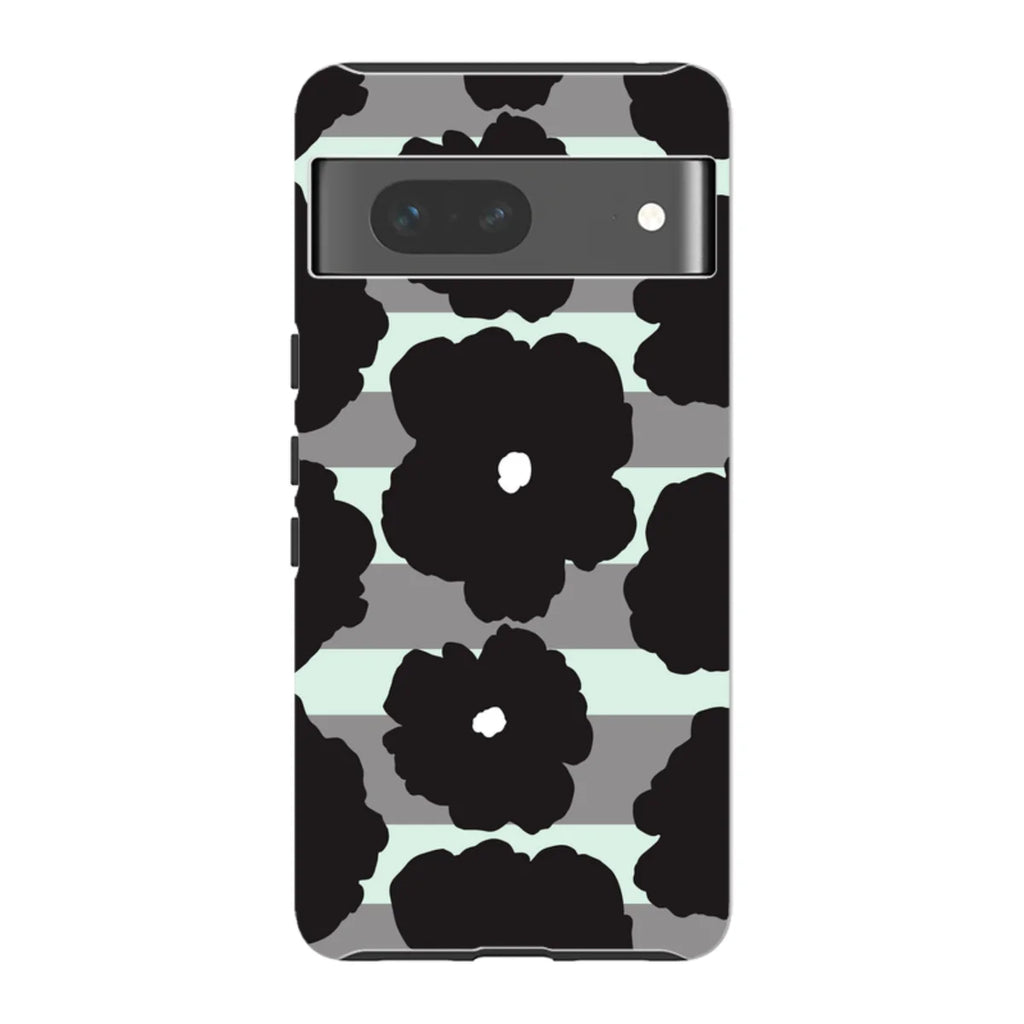 Bold Floral Black — Pixel 7 Tough Case — Finnaij
