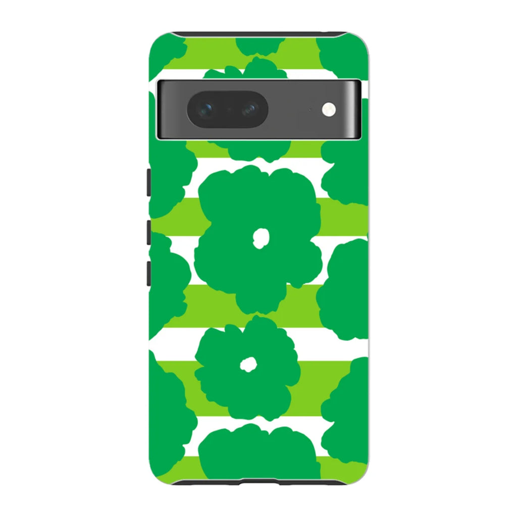 Bold Floral Green — Pixel 7 Tough Case — Finnaij