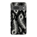Feathers in Bloom Black — Pixel 7 Tough Case — Finnaij