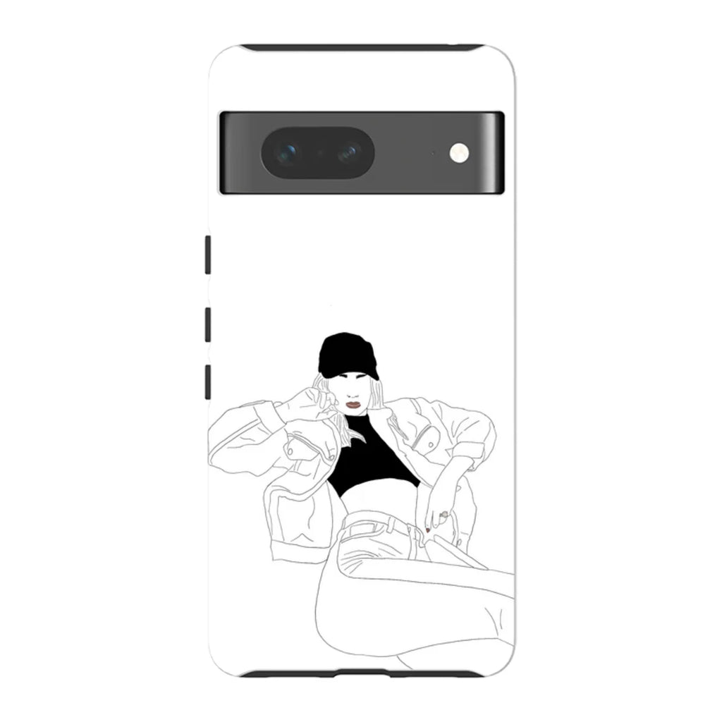 Black Cap by Keagan Haight — Pixel 7 Tough Case — Finnaij