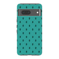 Monogram Teal — Pixel 7 Tough Case — Finnaij
