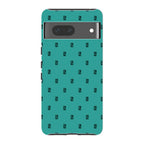 Monogram Teal — Pixel 7 Tough Case — Finnaij