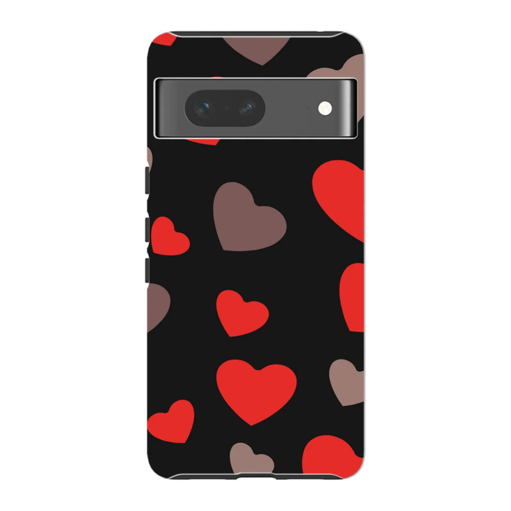 Red Hearts — Pixel 7 Tough Case — Finnaij
