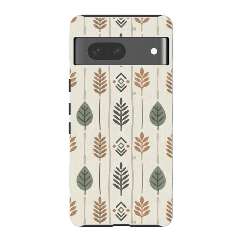 Birch and Linen Pattern by Elsi Vaarala — Pixel 7 Tough Case — Finnaij