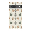 Birch and Linen Pattern by Elsi Vaarala — Pixel 7 Tough Case — Finnaij