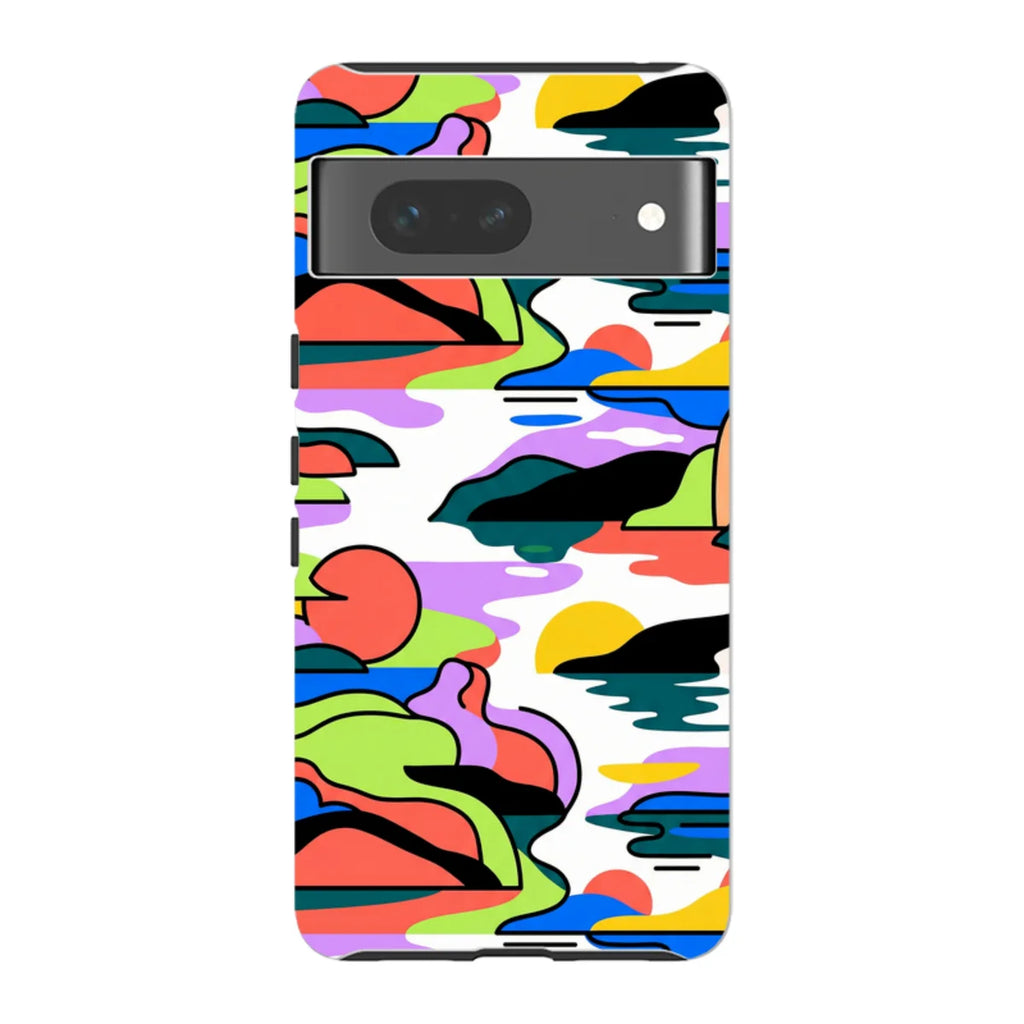 Archipelago Color Motion by Salla Niemi — Pixel 7 Tough Case — Finnaij